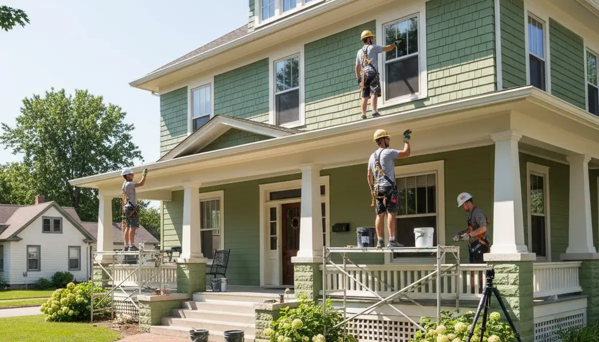 Painting contractor in Peoria, IL providing professional interior and exterior painting services