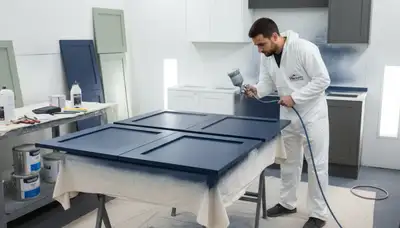 Cabinet painting service in Peoria, IL for durable kitchen cabinet finishes