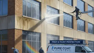 Pressure washing service in Peoria, IL for removing grime, mildew, and winter residue from home exteriors