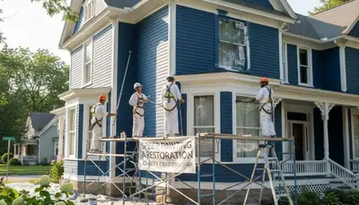 Peoria, IL painting contractors providing professional interior and exterior house painting services