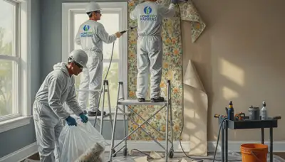 Peoria, IL wallpaper removal service for clean, paint-ready walls by Peoria Paint Pros