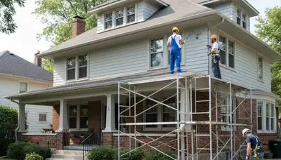 Peoria, IL painting contractor providing professional interior and exterior painting services